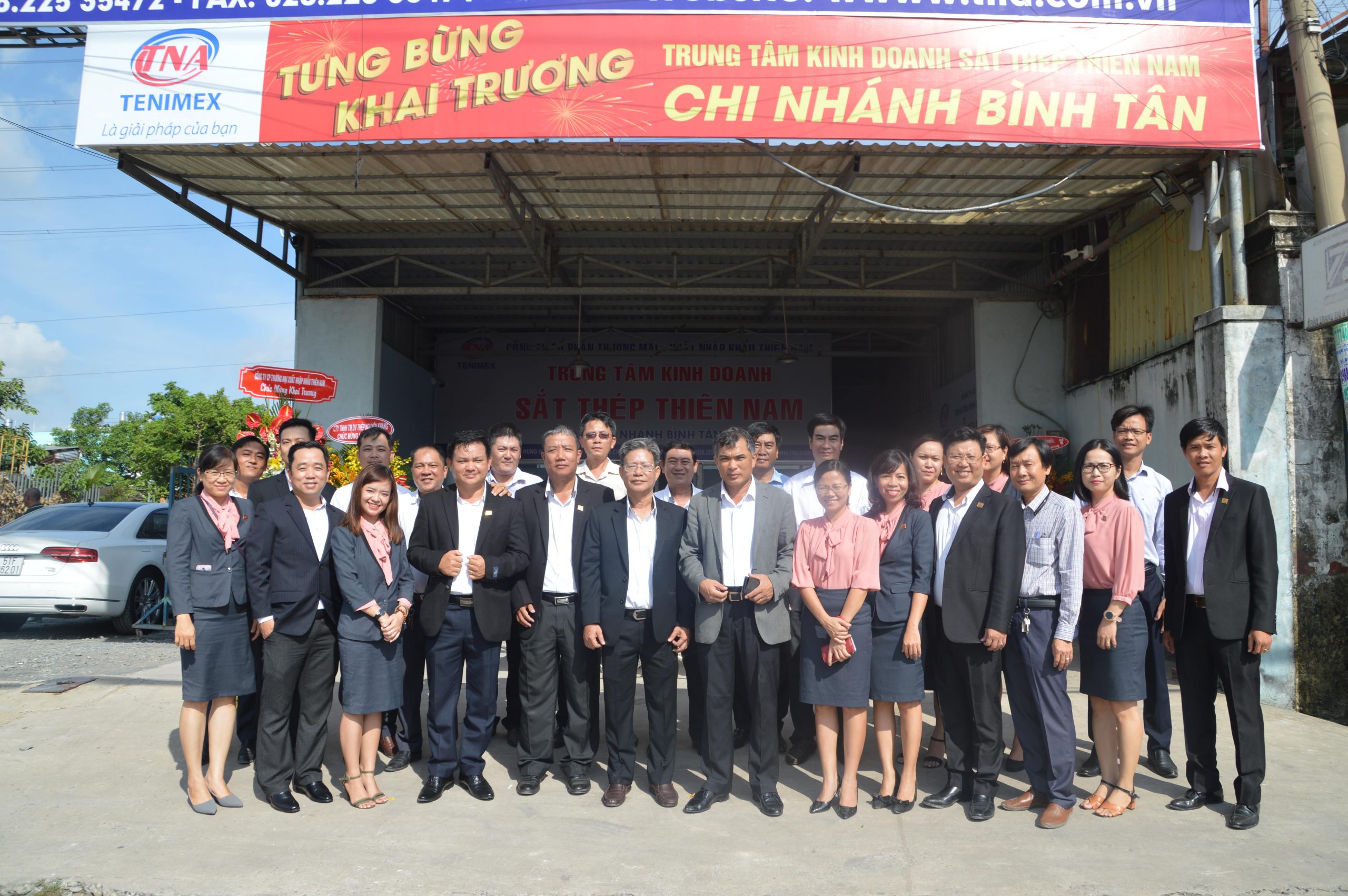 OPENING THIEN NAM STEEL BUSINESS CENTER IN BINH TAN DISTRICT HO CHI MINH CITY