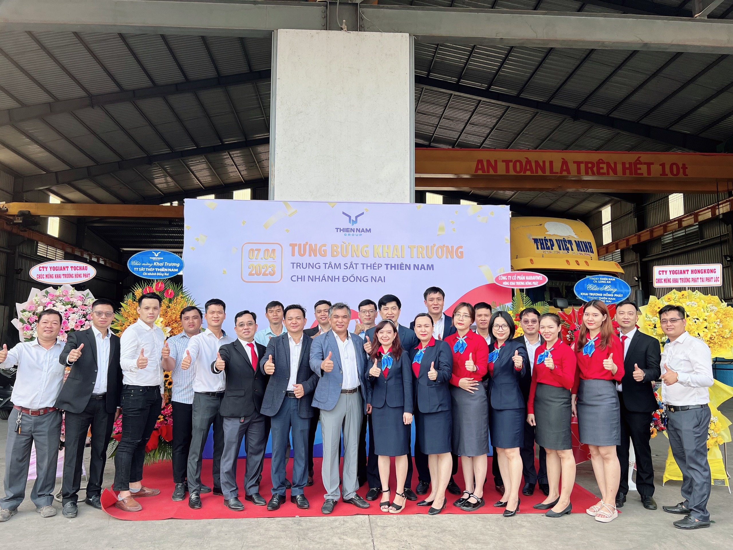 THIEN NAM GROUP OPENS IRON AND STEEL BUSINESS BRANCH IN BIEN HOA – DONG NAI